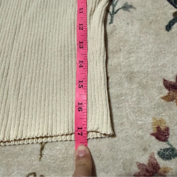 Cotton On Cream One-Shoulder Tank Top with Black Trim M NWT - Picture 4 of 5